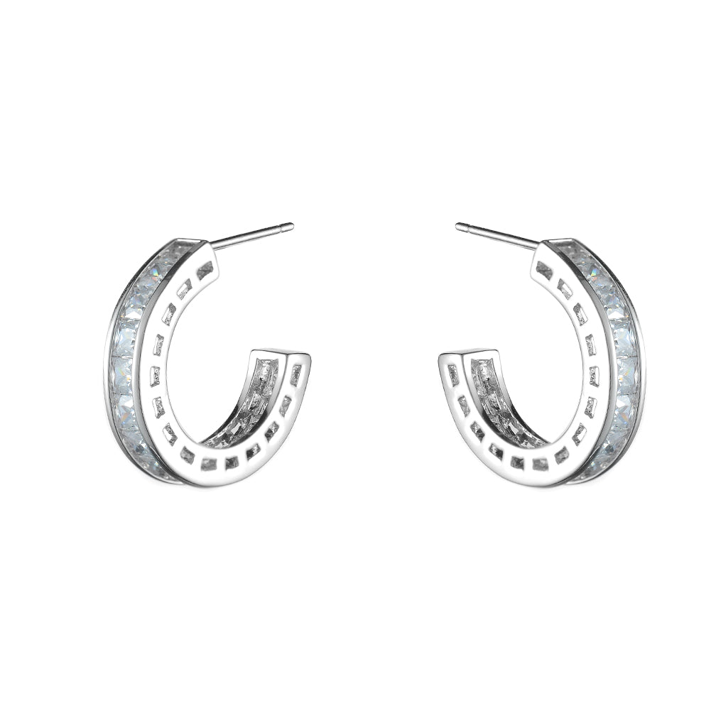 Women's Cubic Zirconia Hoop Earring