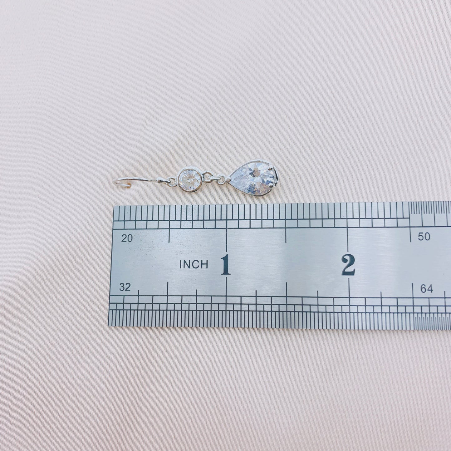 925 Silver Drop Dangle Cubic Zirconia Earring