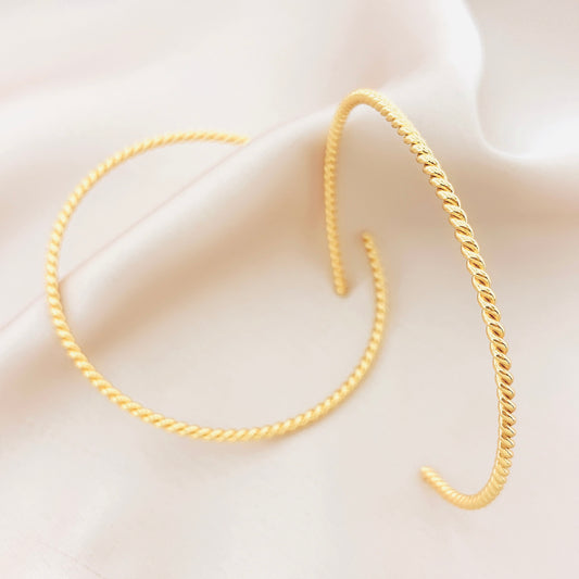 Women's Fashion Rope Hoop Earring