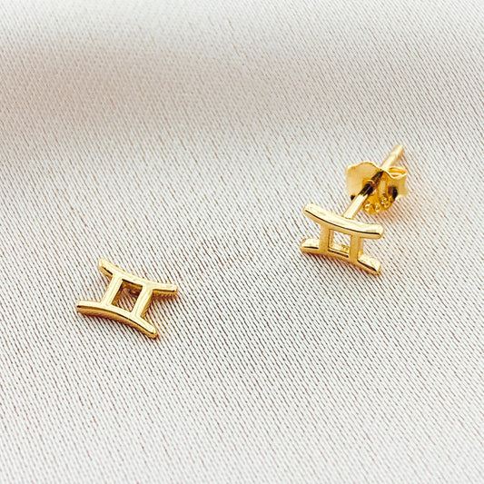 925 Silver Gemini Stud Constellation Earring