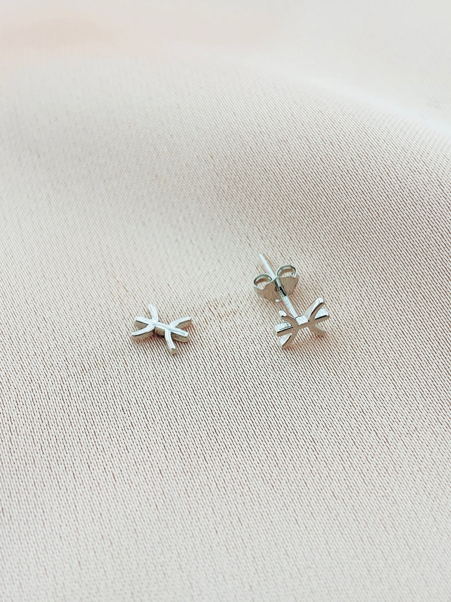 925 Silver Pisces Stud Constellation Earring