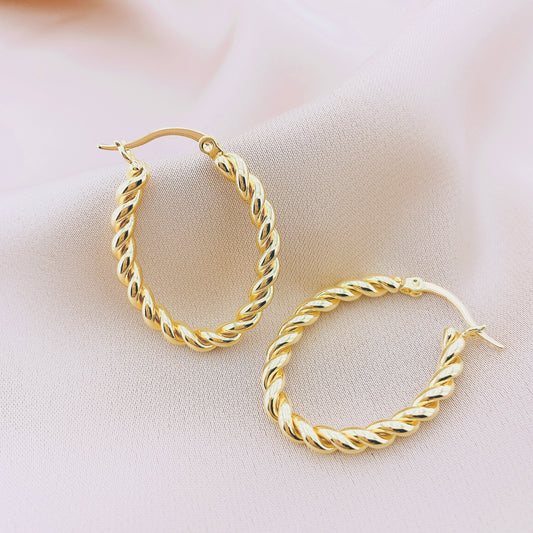 Women's Fashion Rope Hoop Earring