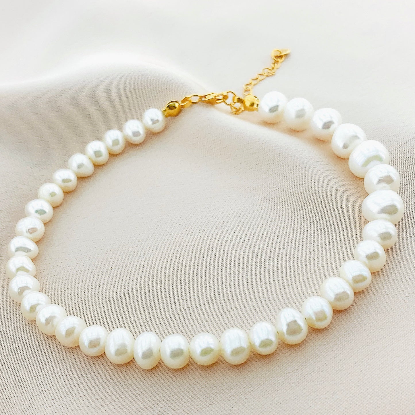925 Silver Pearl anklet