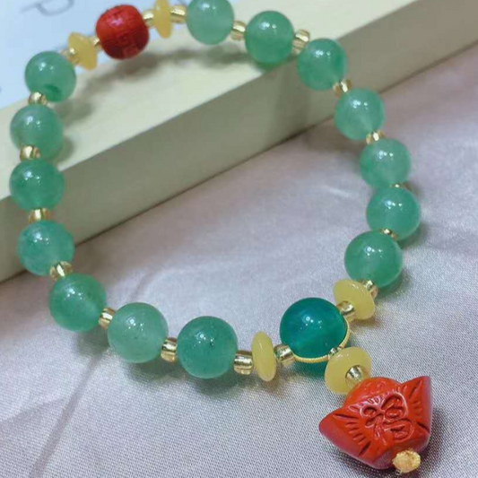 Women's Fashion Jade Beads Gemstone Bracelet