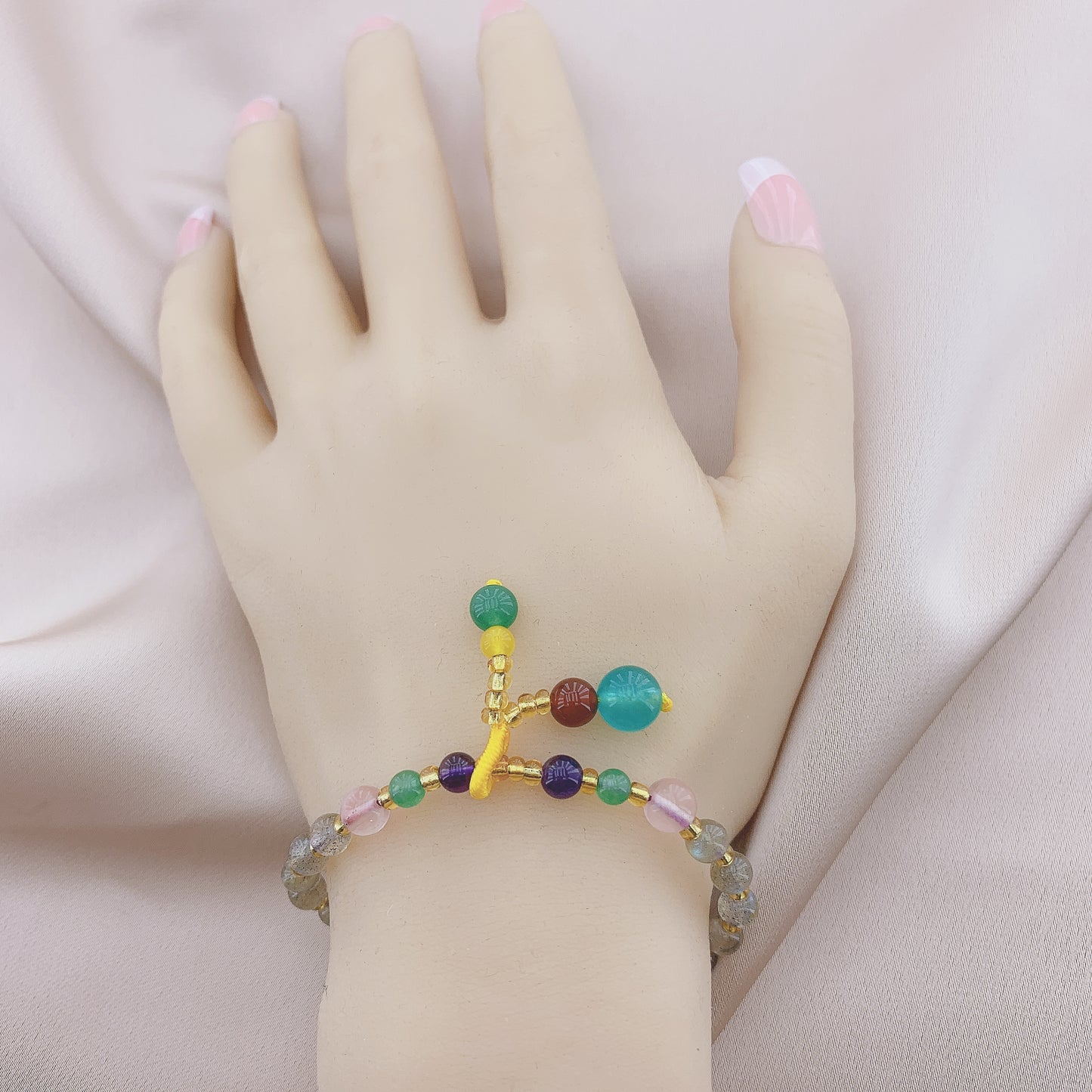 Women's Fashion Labradorite Beads Gemstone Bracelets