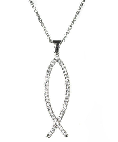 925 Silver CZ Necklace
