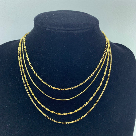 Women's Fashion Multiple Layered Chain Necklace