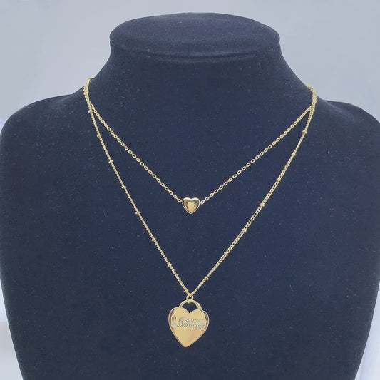 Women's Hart Multiple Layered Chain Necklace