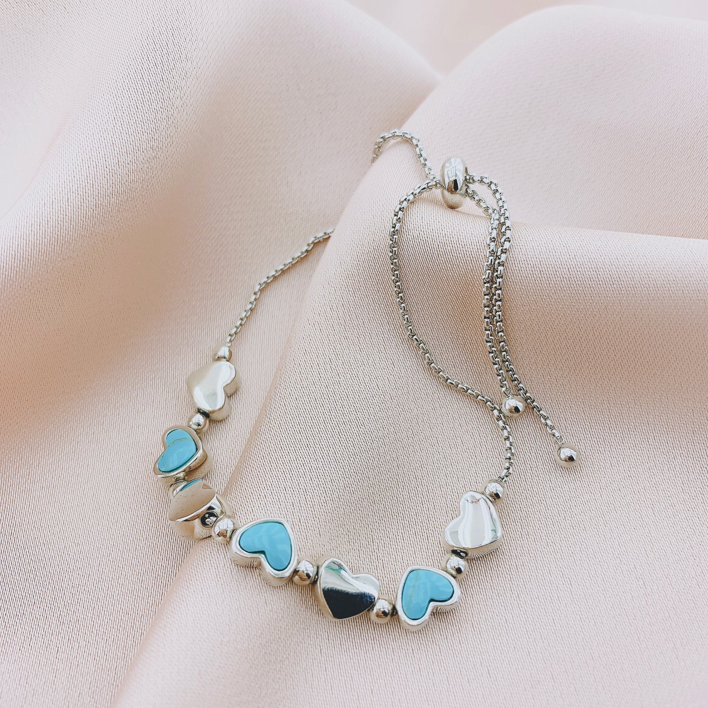 Women's Fashion Heart Opal Jewelry Sets