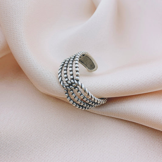 925 Silver Vintage Antique Adjustable Ring