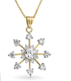 Women's Fashion Snowflake CZ Jewelry Sets