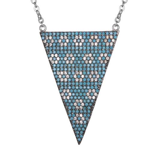 Women's Fashion CZ Pendant Necklace