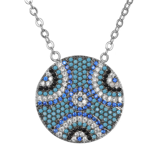 Women's Fashion CZ Evil eye Necklace