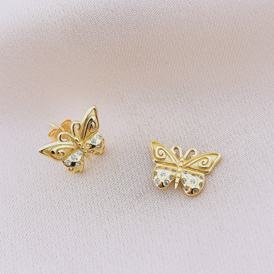 925 Silver Butterfly Stud Earring