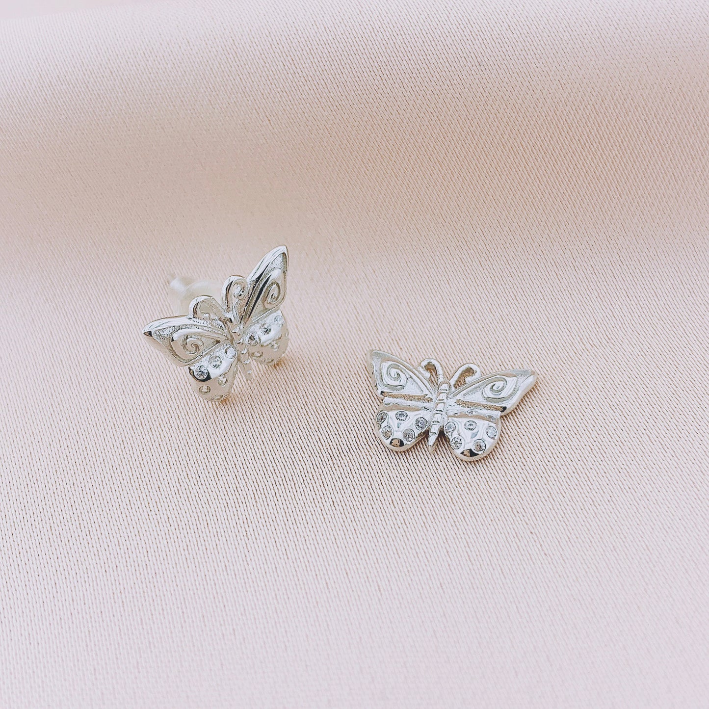 925 Silver Butterfly Stud Earring