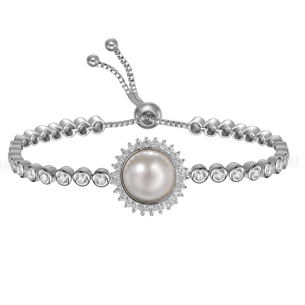 Women's Fashion CZ Pearl Jewelry Sets