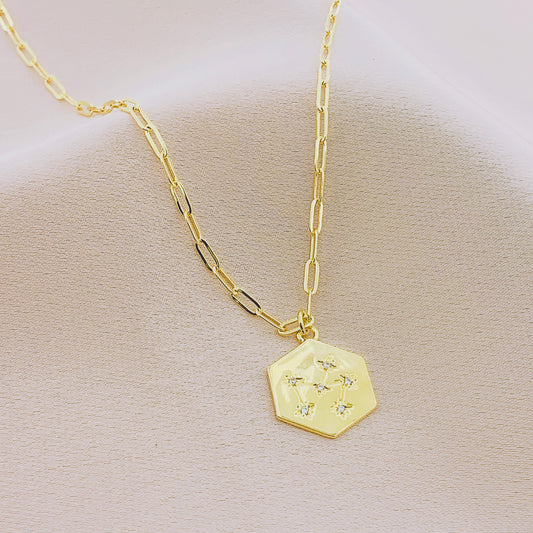 Women's CZ Starburst Necklace