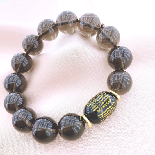 Women's Fashion Tea-coloured Crystal Beads Gemstone Bracelets