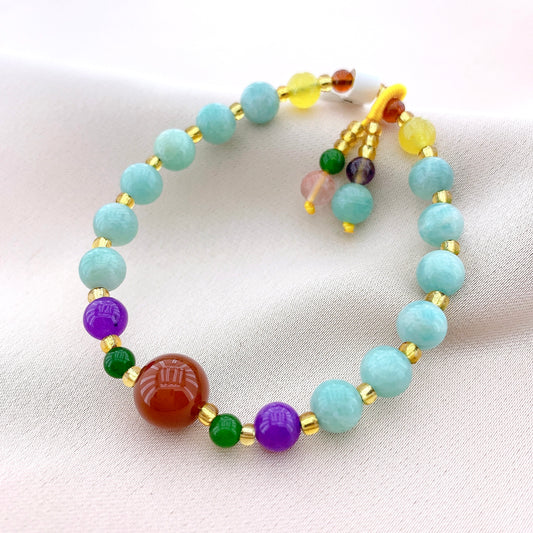 Women's Fashion Jade Beads Gemstone Bracelet