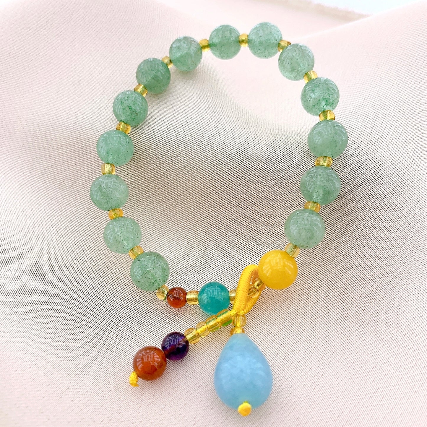 Women's Fashion Jade Beads Gemstone Bracelet