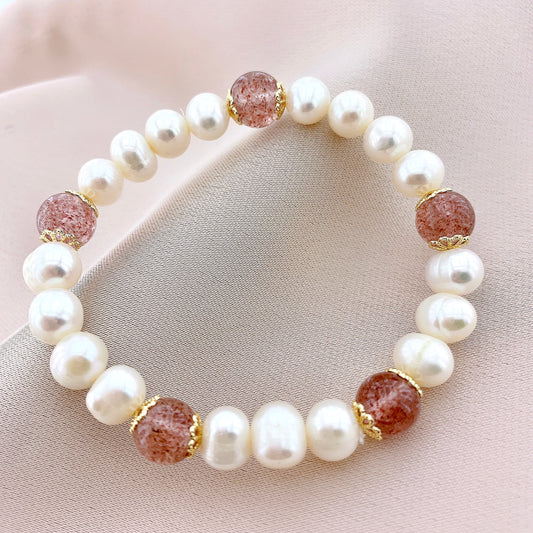 Women's Fashion Pearl Beads Gemstone Bracelets