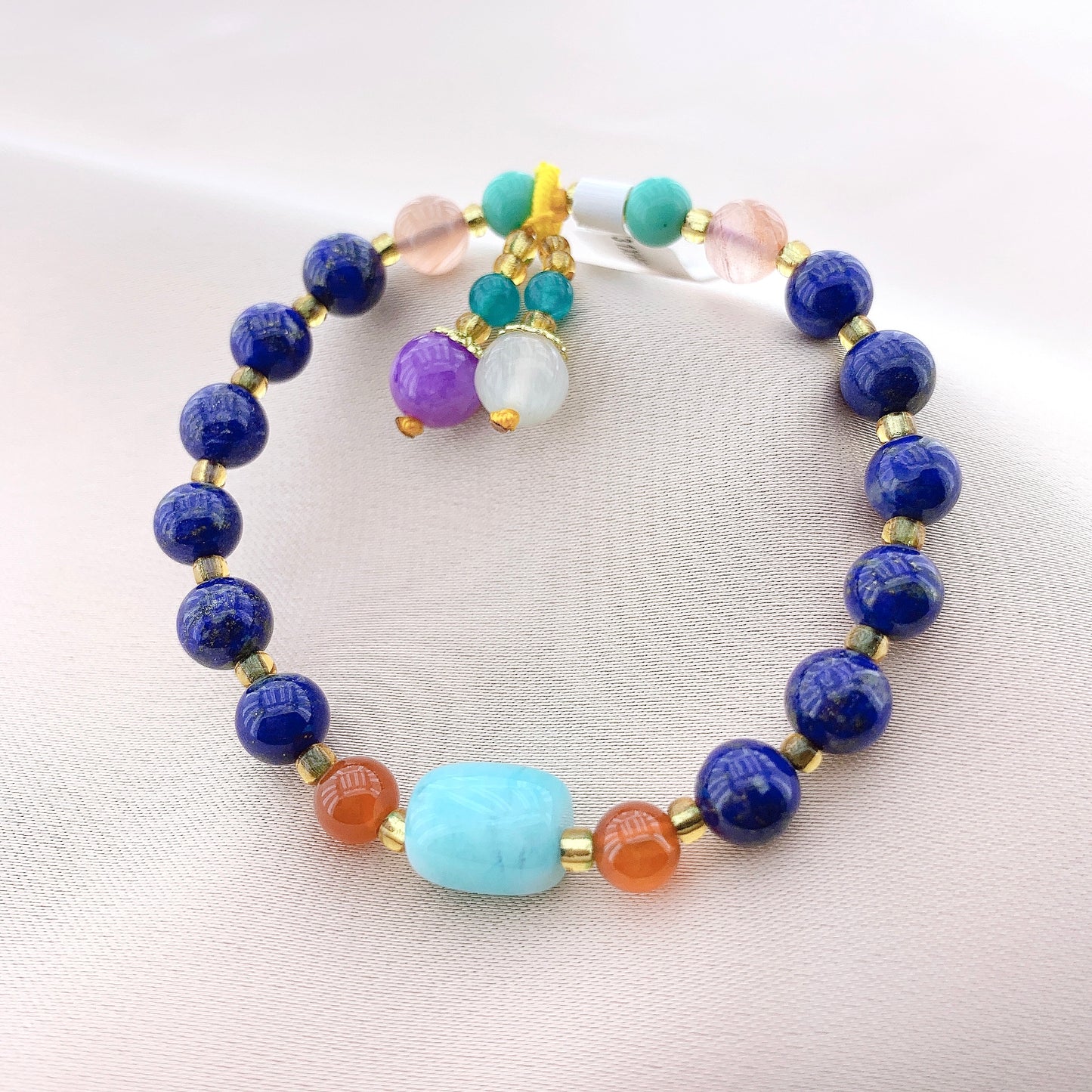 Women's Fashion Lapis Beads Gemstone Bracelets