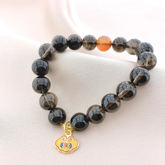 Women's Fashion Tea-coloured Crystal Beads Gemstone Bracelets