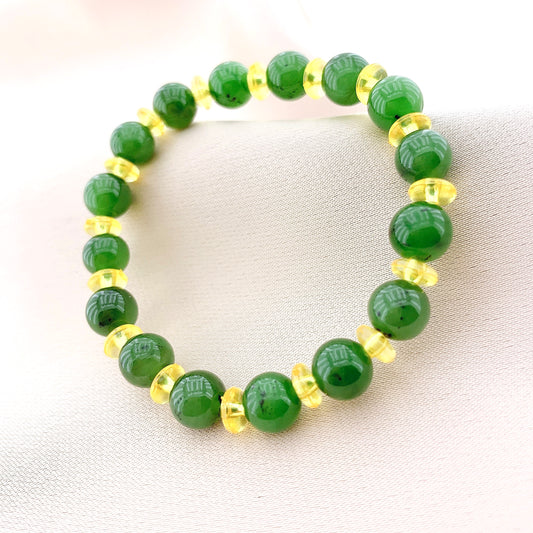 Women's Fashion Jade Beads Gemstone Bracelet