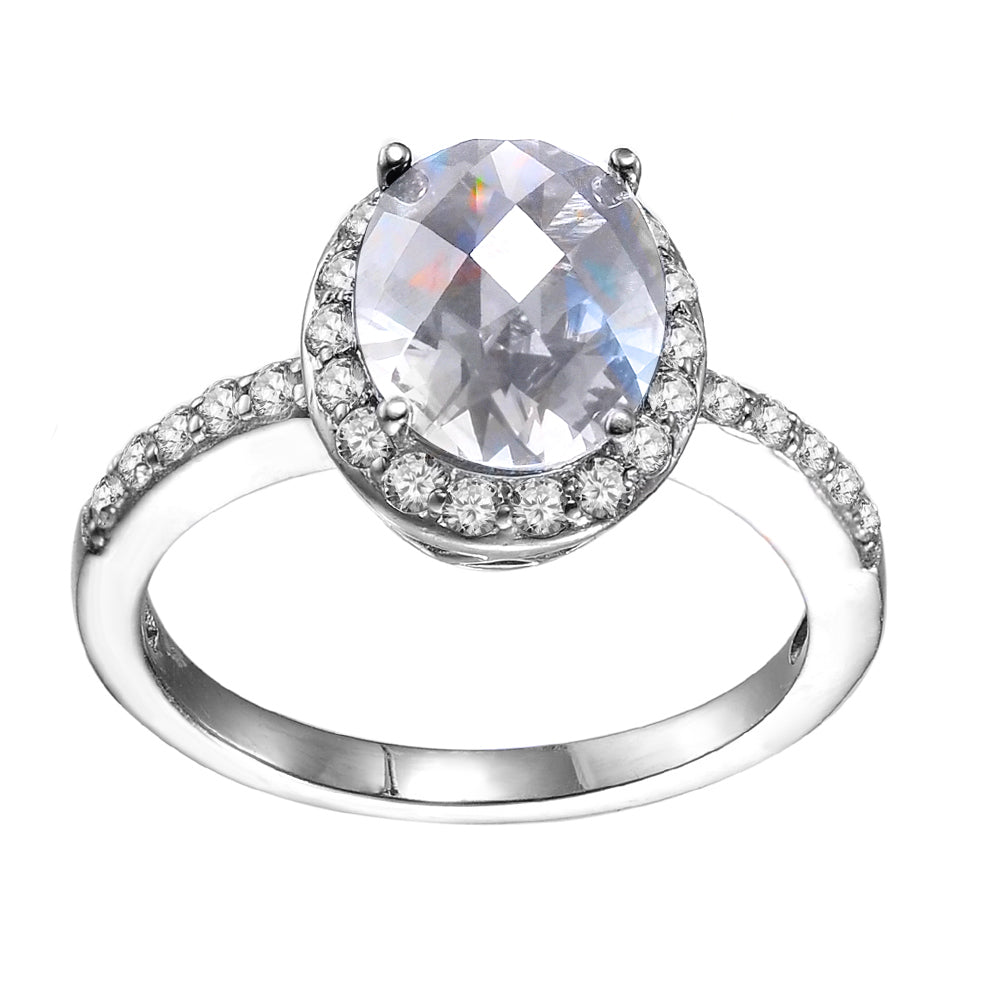 Women's Fashion CZ Wedding Bridal Engagement Ring